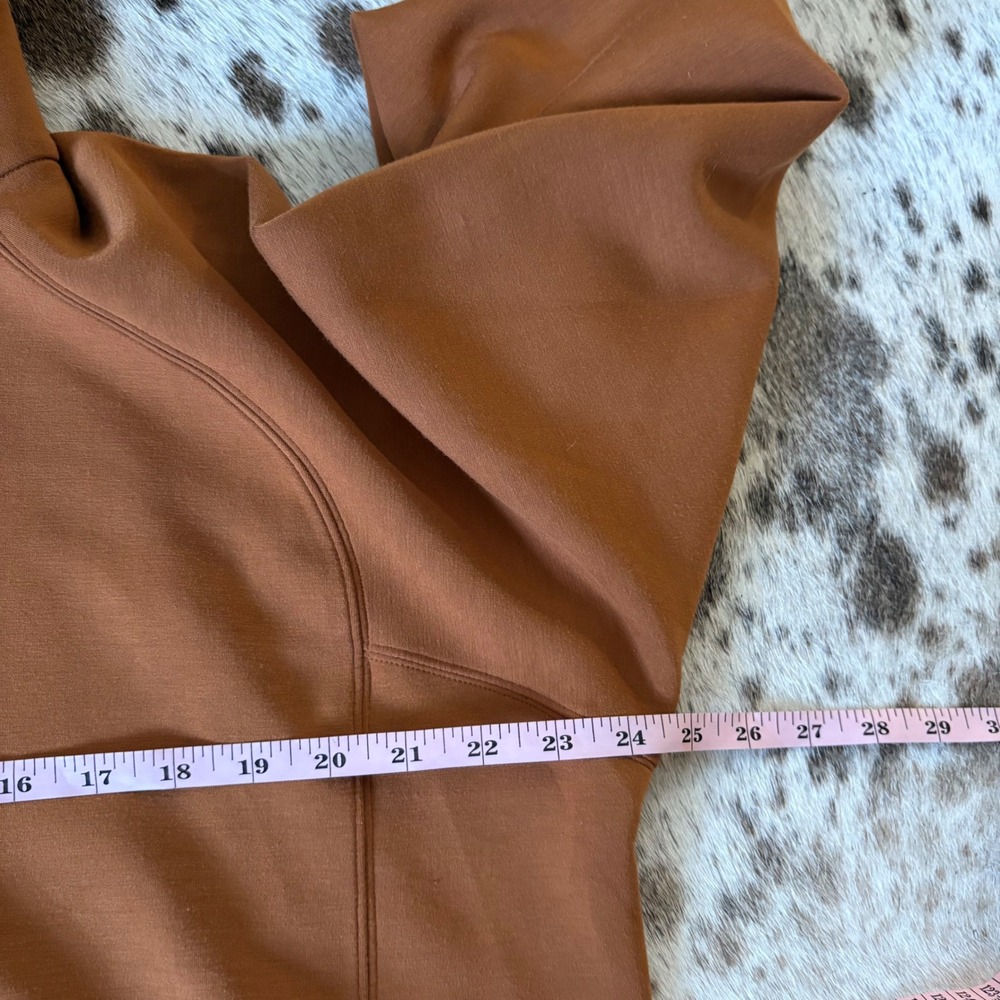 Spanx Airessentials Half Zip Pullover Brown Size … - image 6